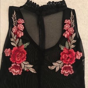 Sheer Flower Bodysuit